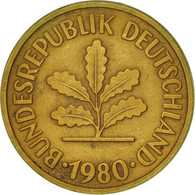 Monnaie, République Fédérale Allemande, 5 Pfennig, 1980, Stuttgart, TTB - 5 Pfennig