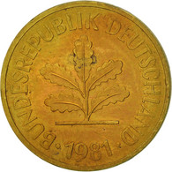 Monnaie, République Fédérale Allemande, 5 Pfennig, 1981, Hambourg, TTB, Brass - 5 Pfennig