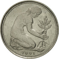 Monnaie, République Fédérale Allemande, 50 Pfennig, 1991, Stuttgart, TTB - 50 Pfennig