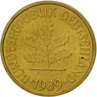 Monnaie, République Fédérale Allemande, 5 Pfennig, 1989, Munich, TTB, Brass - 5 Pfennig