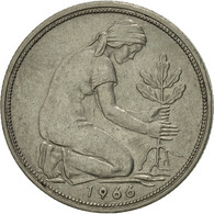 Monnaie, République Fédérale Allemande, 50 Pfennig, 1966, Hambourg, TTB - 50 Pfennig