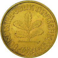 Monnaie, République Fédérale Allemande, 5 Pfennig, 1987, Stuttgart, TTB - 5 Pfennig