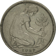 Monnaie, République Fédérale Allemande, 50 Pfennig, 1969, Hambourg, TTB - 50 Pfennig