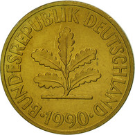 Monnaie, République Fédérale Allemande, 10 Pfennig, 1990, Karlsruhe, TTB - 10 Pfennig