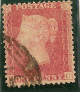 GB 1854 1d Red P14 Plate 55 SG 40 U #ABJ213 - Used Stamps