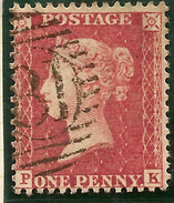 GB 1854 1d Red P14 Plate 46 SG 40 U #ABJ201 - Used Stamps