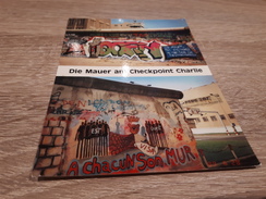 Postcard - Germany, Berlin, Die Mauer Am Checkpoint Charlie   (V 32057) - Berliner Mauer