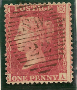 GB 1854 1d Red P14 Plate 48 SG 40 U #ABJ203 - Used Stamps