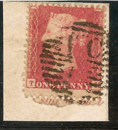 GB 1854 1d Red P14 Plate 50 SG 42 U #ABJ227 - Covers & Documents