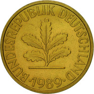 Monnaie, République Fédérale Allemande, 10 Pfennig, 1989, Hambourg, TTB - 10 Pfennig