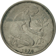 Monnaie, République Fédérale Allemande, 50 Pfennig, 1974, Hambourg, TTB - 50 Pfennig