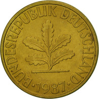 Monnaie, République Fédérale Allemande, 10 Pfennig, 1987, Karlsruhe, TTB - 10 Pfennig
