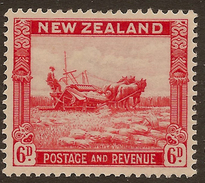 NZ 1935 6d Harvesting SG 564 HM #ABP22 - Unused Stamps
