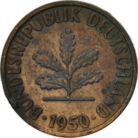 Monnaie, République Fédérale Allemande, Pfennig, 1950, Hambourg, TTB, Copper - 1 Pfennig