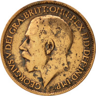 Monnaie, Grande-Bretagne, George V, 1/2 Penny, 1920, TB+, Bronze, KM:809 - C. 1/2 Penny