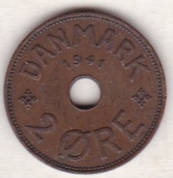 Faeroe Islands . 2 Ore 1941 . Bronze , KM# 2 - Danemark