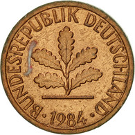 Monnaie, République Fédérale Allemande, Pfennig, 1984, Stuttgart, TTB, Copper - 1 Pfennig