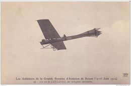 AVIATION LES AVIATEUR ROUEN 1910 VOL CATTANEO CPA BON ÉTAT - Aviatori