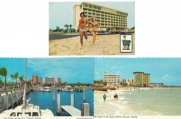 SARASOTA Florida Holiday Inn Marina Lido Beach 3 Cards - Sarasota