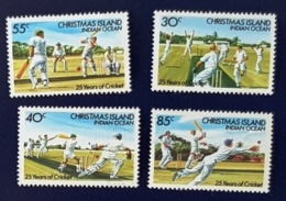 CHRISTMAS ISLAND Cricket, Yvert N° 194/97 ** MNH. - Cricket