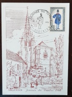 FRANCE Carte Maximum, 1° Jour (FDC) 16/03/1968. Yvert N° 1549 ARGENTANT (1) - 1960-1969