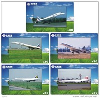 A01232 China Phone Cards Concorde 40pcs - Avions