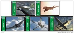 A01196 China Phone Cards World War II Airplane 5pcs - Avions