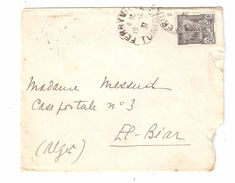 Lettre De FERRYVILLE, Tunisie , Obl YT 132, 50 C Noir , > EL BIAR, Algérie; 1931 - Covers & Documents