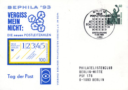 L4485 - BRD (1993) 1000 Berlin 12: New Zipcode BRD (postcard); Tariff: 60 Pf. - Postleitzahl