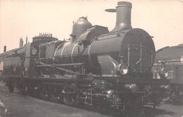 ¤¤  -  Carte-Photo Non Située D'une Locomotive En Gare  -  P.L.M.  -  Train , Chemin De Fer   -  ¤¤ - Materiale