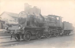 ¤¤  -  Carte-Photo Non Située D'une Locomotive En Gare  -  P.L.M.  -  Train , Chemin De Fer   -  ¤¤ - Equipo