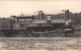 ¤¤  -  Carte-Photo Non Située D'une Locomotive En Gare  -  P.L.M.  -  Train , Chemin De Fer   -  ¤¤ - Materiale