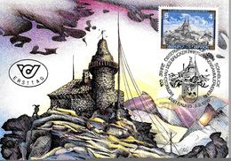 AUTRICHE Carte Maxi   1986 Observatoire De Sonnblick Gravure - Grabados