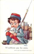 -ref V480- Illustrateurs - Illustrateur Wuyts - Enfants - Guerre 1914-18- La Lettre   - Carte Bon Etat - - Wuyts
