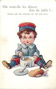 -ref V479- Illustrateurs - Illustrateur Wuyts - Enfants - Guerre 1914-18- Le Diner   - Carte Bon Etat - - Wuyts