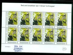 NEDERLAND * BLOK * BLOCK * BLOC * BED And BREAKFAST AAN 't GROEN Te KNEGSEL  * POSTFRIS GESTEMPELD - Used Stamps