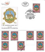 1501s: Österreich 1988, 1100 Jahre Feldkirchen, Ersttag Und Gesamt 6mal ** Briefmarken Plus Mustermarke - Feldkirchen In Kärnten