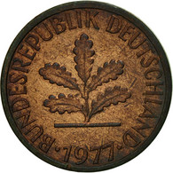 Monnaie, République Fédérale Allemande, Pfennig, 1977, Karlsruhe, TTB, Copper - 1 Pfennig