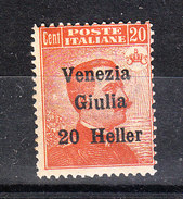 Venezia  Giulia  -  1919. 20  Heller. MNH - Venezia Julia
