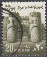 EGYPT 1972 El Mitwali Gate, Cairo-  20m. - Green FU - Used Stamps