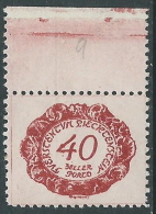 1920 LIECHTENSTEIN SEGNATASSE 40 H VARIETà PUNTO SU 4 DI 40 MH * - R30 - Plaatfouten