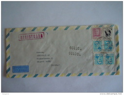 Brazilië Bresil Brasil 1970 Letter Lettre Sao Paulo - Basel Suissa Registrada Timbres Anciens Présidents - Briefe U. Dokumente