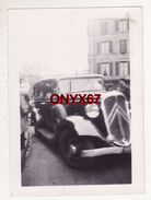 PHOTO 9 X 6,5 Cms - VOITURE AUTO AUTOMOBILE CITROEN 15 CV Rosalie 1934 TRANSPORT Magasin SADAL VILLE A SITUER - Voitures