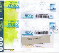 2014--Lot De 2 PAP MAX Marchandises 20g Avec Cachets Ronds - PAP:  Varia (1995-...)