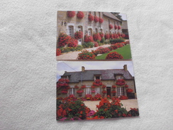 2 CARTES ..VILLAGE FLEURI ...GRAND PRIX D'HONNEUR NATIONAL - Saint-Juvat