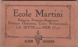 LA SEYNE SUR MER - RARE- ALBUM SOUVENIR - ECOLE MARTINI COMPLET 12 CP NUMEROTE DE 1 A 12 -   3 SCANS   -          TDA225 - La Seyne-sur-Mer
