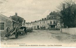 85 - Chaillé Les Marais : La Rue Nationale - Chaille Les Marais