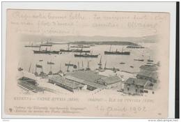 GrII011/ GRIECHENLAND -  Bildganzsache Corfou Hafen 1902, Mi.Nr. P23 Nach Frankreich - Storia Postale