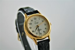 Watches : ERLANGER  HAND WIND 17 Jewels - Color : Gold  - Original  - Running - Excelent Condition - Montres Modernes