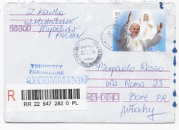 BUSTA RACCOMANDATA PAPA GIOVANNI PAOLO II ISOLATO 08.02.2012 - Lettres & Documents